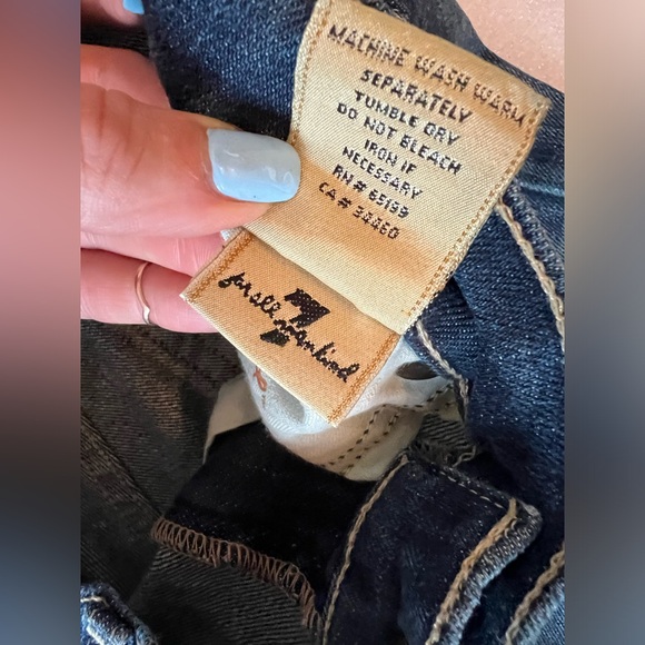 GUC 7 for All Mankind Bootcut Blue Jeans Size 28 - Picture 9 of 9